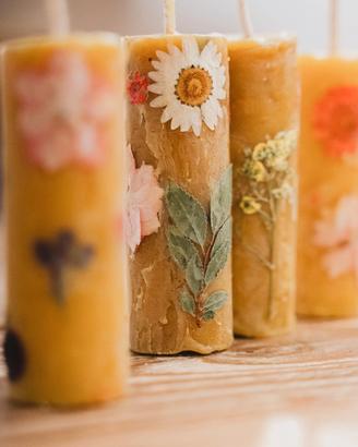 candele in cera d' api