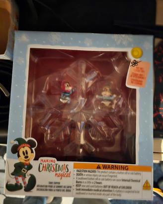 Puntale Albero Disney Fiocco di Neve Luminoso