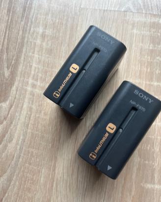 Batterie originali SONY NP-F970 + Caricabatteria
