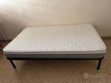 Letto completo di materasso e rete 120x190