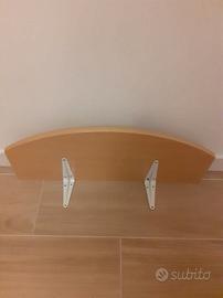 Mensola in legno con staffe