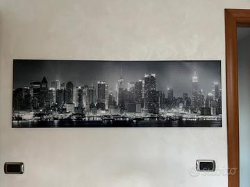 stampa su tela immagine di Manhattan by night