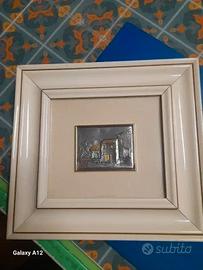 Quadro con foglia argento