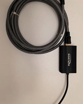 DELOCK ADATTATORE DI RETE+CAVO ETHERNET 3 M CAT-8