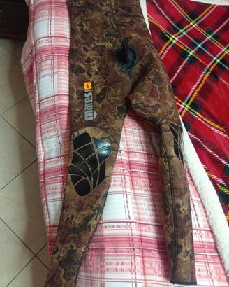 Pantaloni muta Mates Instinct Camo Brown 5 mm