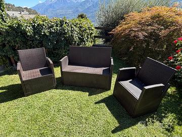 Set da giardino in rattan