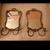  coppia specchiere argento 