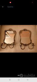  coppia specchiere argento 