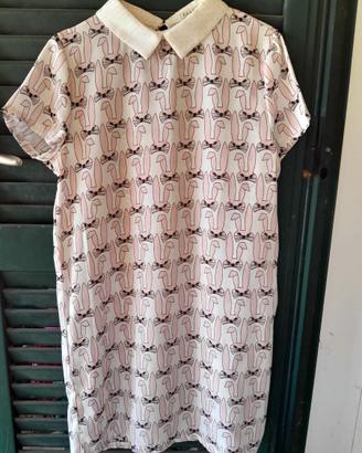 Vestito donna leggero con colletto