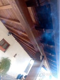 pensilina in legno metri 8x4 