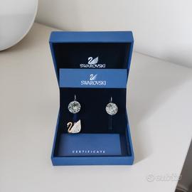 Set Swarovski Orecchini bella V e spilla Originali