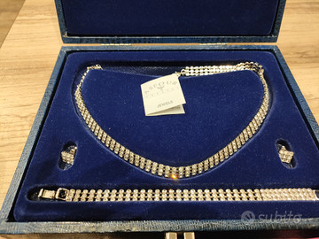 Parure collana bracciale orecchini gioielli asfur