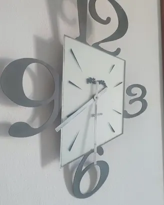 orologio da parete moderno alluminio h50