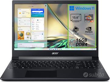 Acer Aspire 7 A715-43G-R7JL Notebook GamingRTX3050