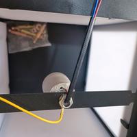 lampada da esterni impermeabile in metallo nera 