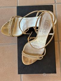 Sandali gioiello Loriblu oro con Swarovski T.37