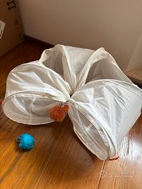 Tunnel gioco per gatti