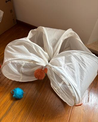 Tunnel gioco per gatti