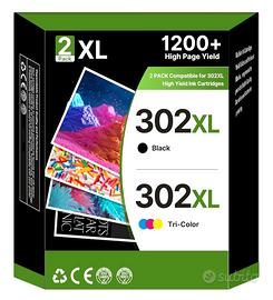 Cartucce HP 302XL Nero + Colore

Compatibili