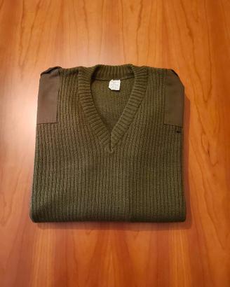 Maglione con scollo a V Esercito