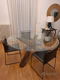 Sedie Tulu Cassina+tavolo La Rotonda 