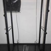 Rack con panca lombari addominali