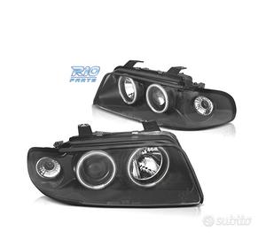 FARI PER AUDI A4 B5 94-99 ANGEL EYES CCFL FONDO NE