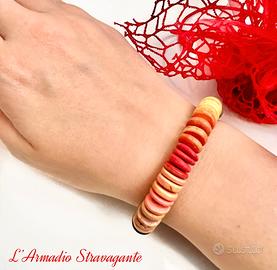 Set due braccialetti multicolor hippy etnic