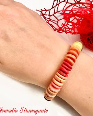 Set due braccialetti multicolor hippy etnic