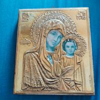 Quadro icona Madonna con bambino