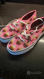 Vans authentic rosa con cupcake