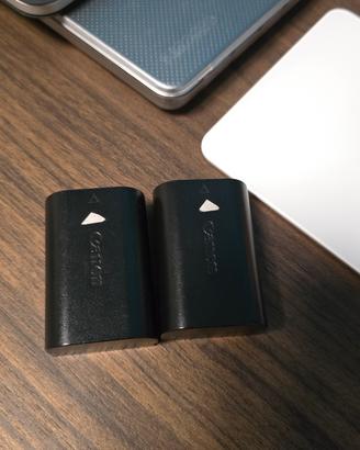 2x batterie originali Canon LP-E6