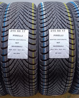 4 GOMME 215 60 17 PIRELLI INV RIF4699