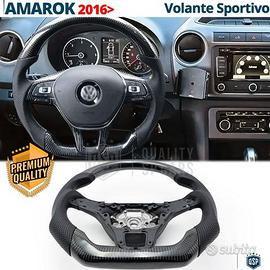 VOLANTE Sportivo Per VW Amarok in Carbonio e Pelle