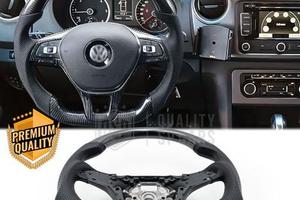 VOLANTE Sportivo Per VW Amarok in Carbonio e Pelle