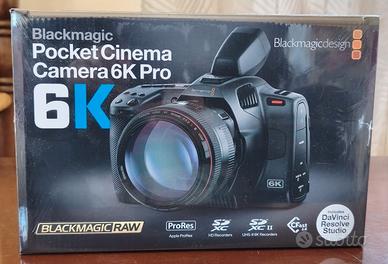 Black Magic Pocket Cinema Camera 6K Pro NUOVA+Lic.