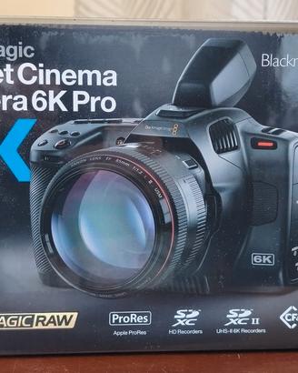 Black Magic Pocket Cinema Camera 6K Pro NUOVA+Lic.