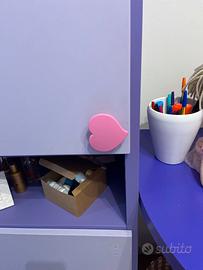 Maniglie cameretta forma  di cuore