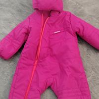Tutina da neve wedze decathlon fucsia per bambina