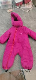 Tutina da neve wedze decathlon fucsia per bambina