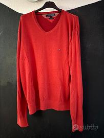 maglione a v tommy hilfiger