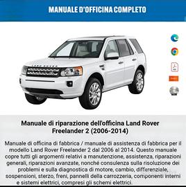 manuale officina Land Rover Freelander 2 2006 2014