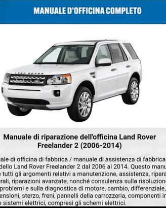 manuale officina Land Rover Freelander 2 2006 2014