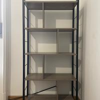 Vasagle Scaffale grigio nero