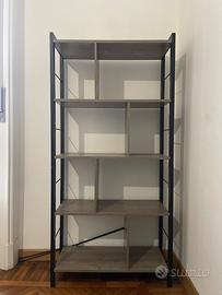 Vasagle Scaffale grigio nero