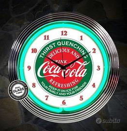 Orologio al neon Coca-Cola