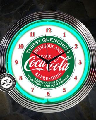 Orologio al neon Coca-Cola