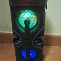 cassa bluetooth, con batteria e led