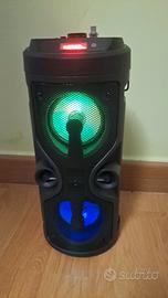 cassa bluetooth, con batteria e led