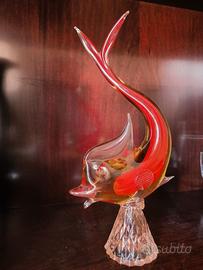 pesce in vetro sommerso tipo Murano (anni 60-70)